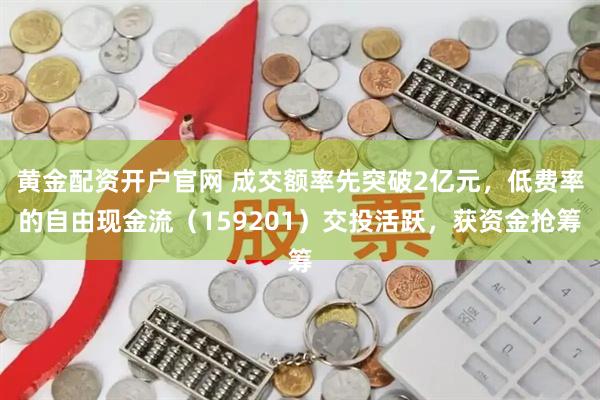 黄金配资开户官网 成交额率先突破2亿元，低费率的自由现金流（159201）交投活跃，获资金抢筹
